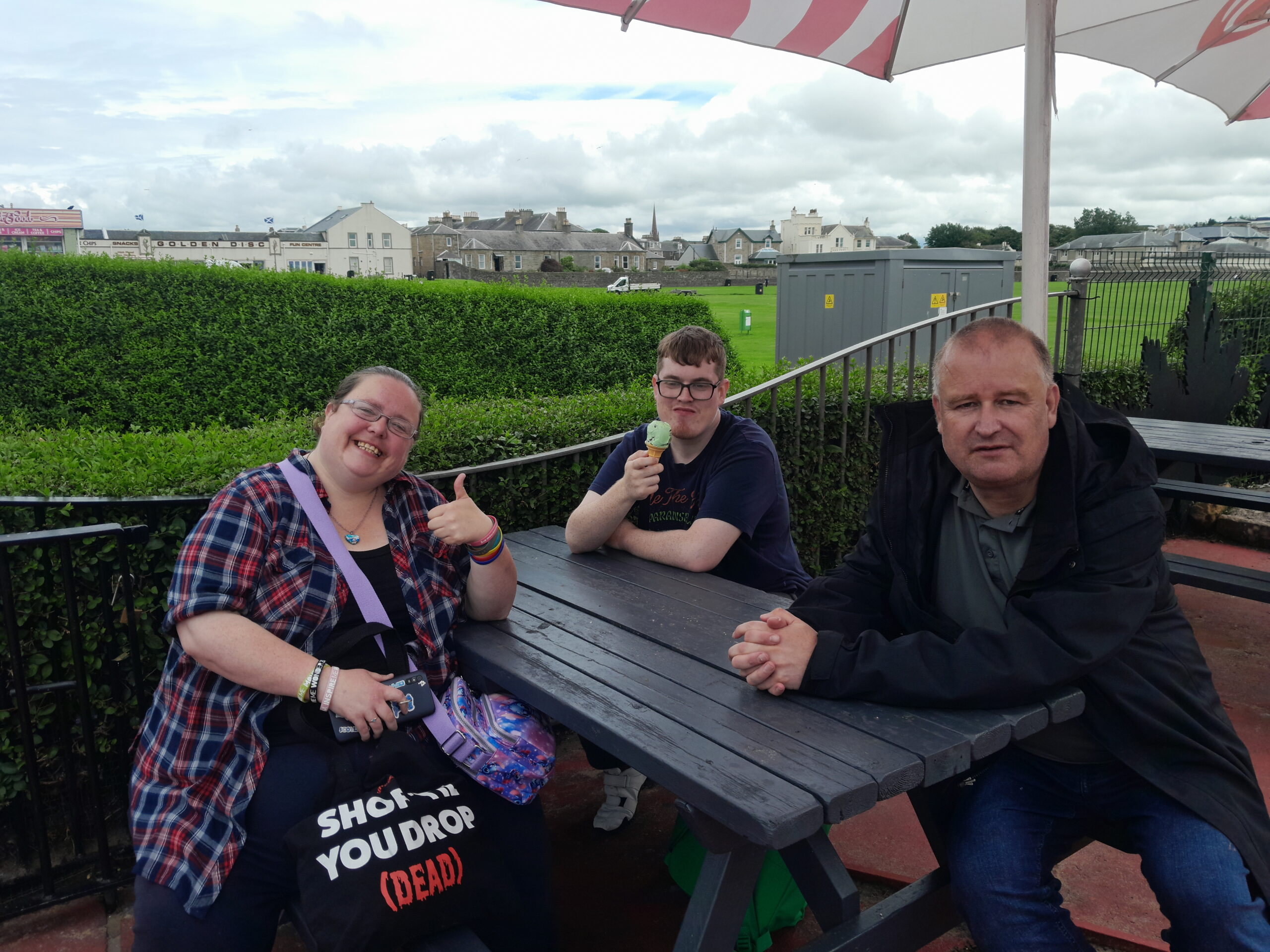 Members relaxing together