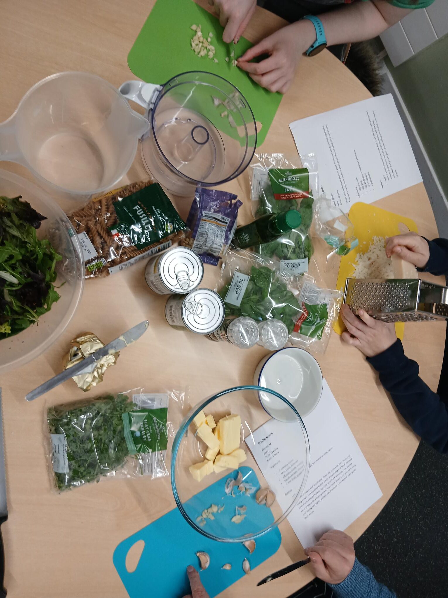 Ingredients for the kitchen project