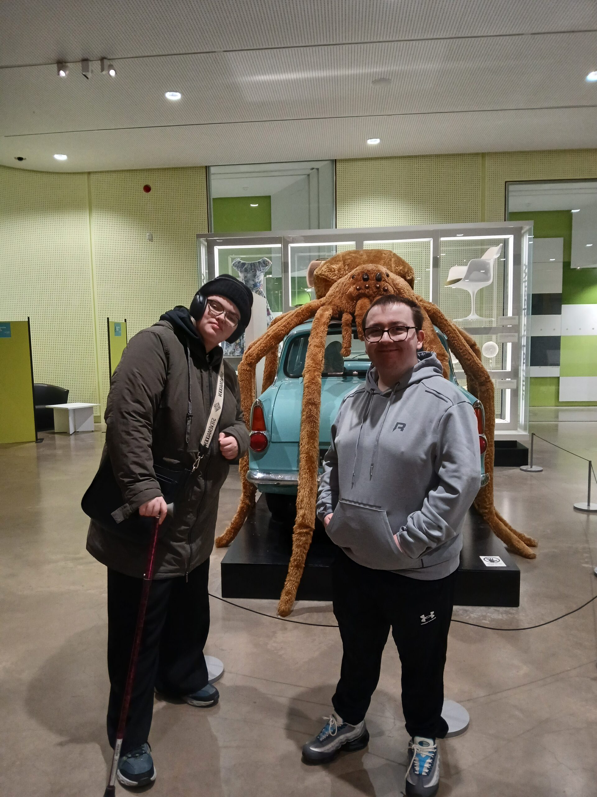 Members at the transport museum