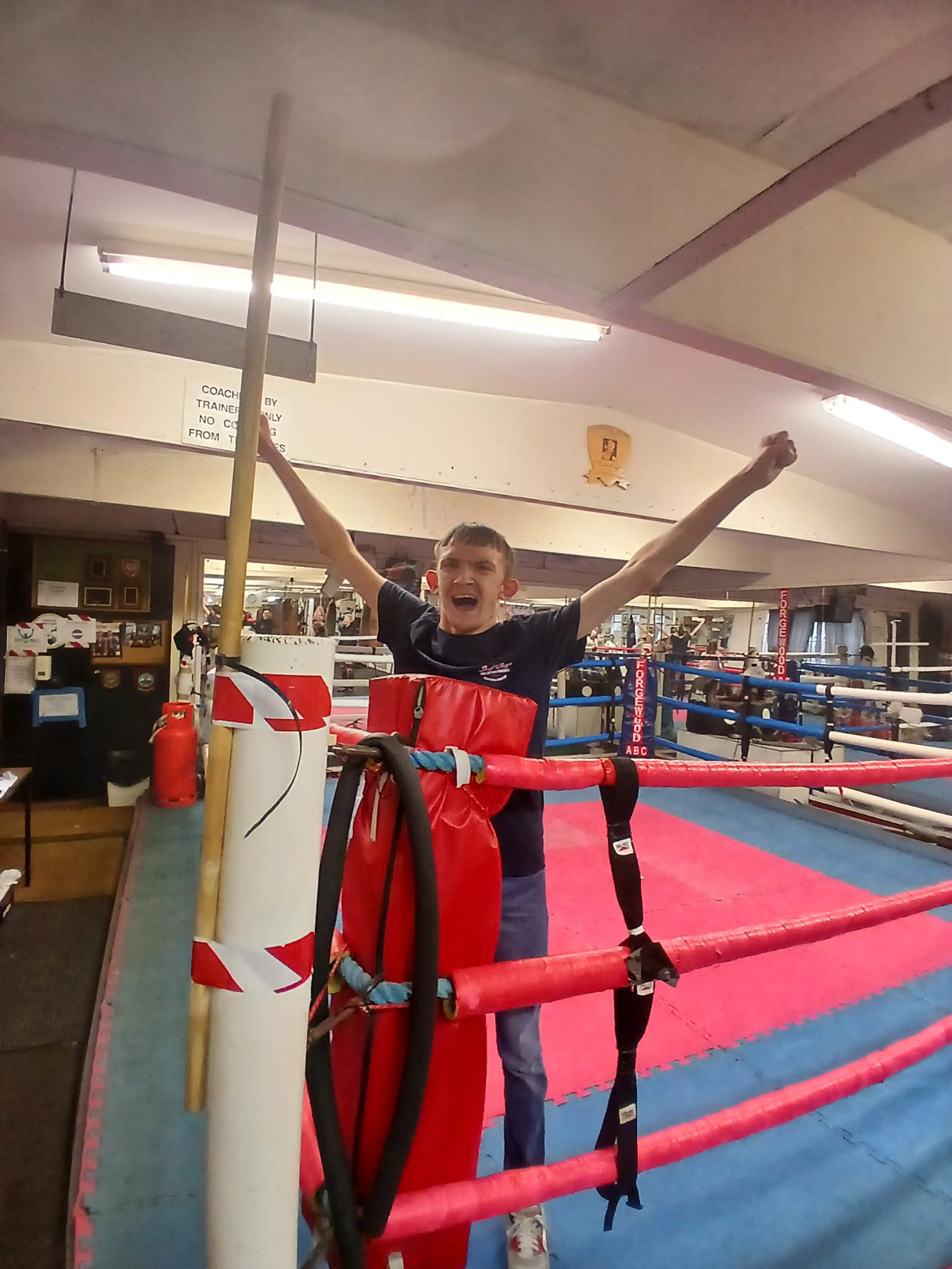 Bellshill Member at Boxing Club