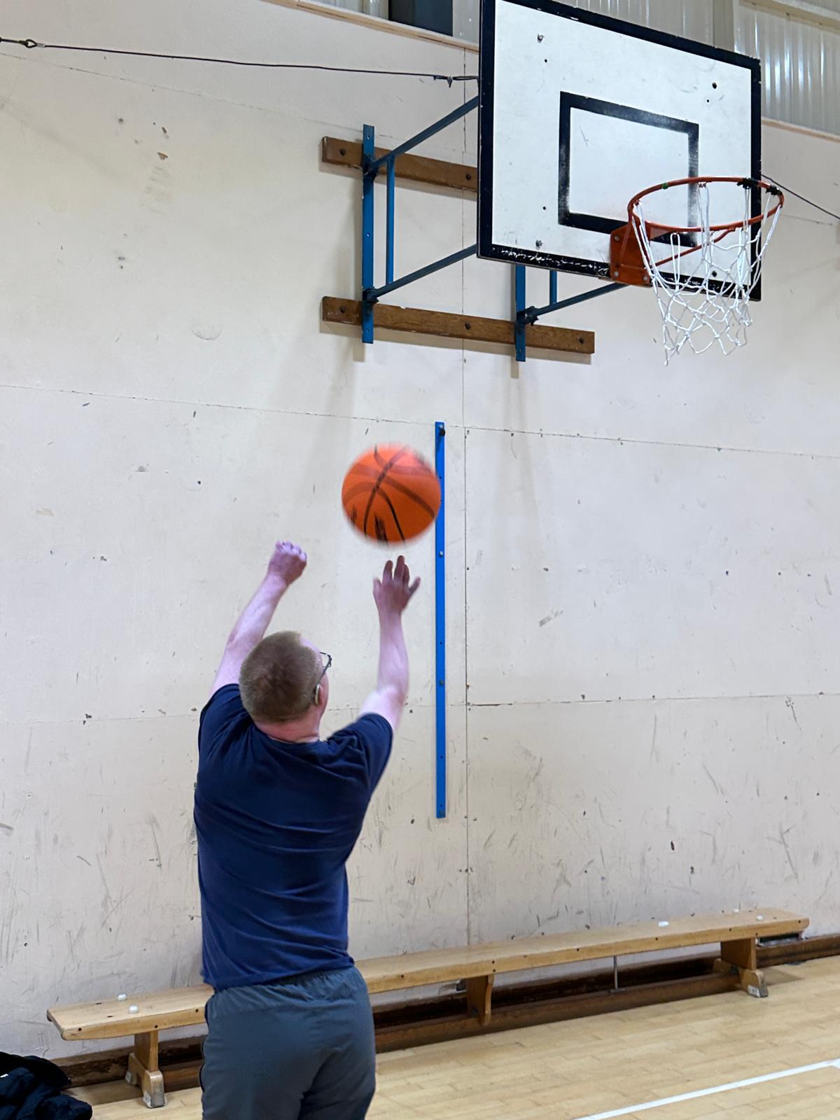 Penicuik Members playing Basketball