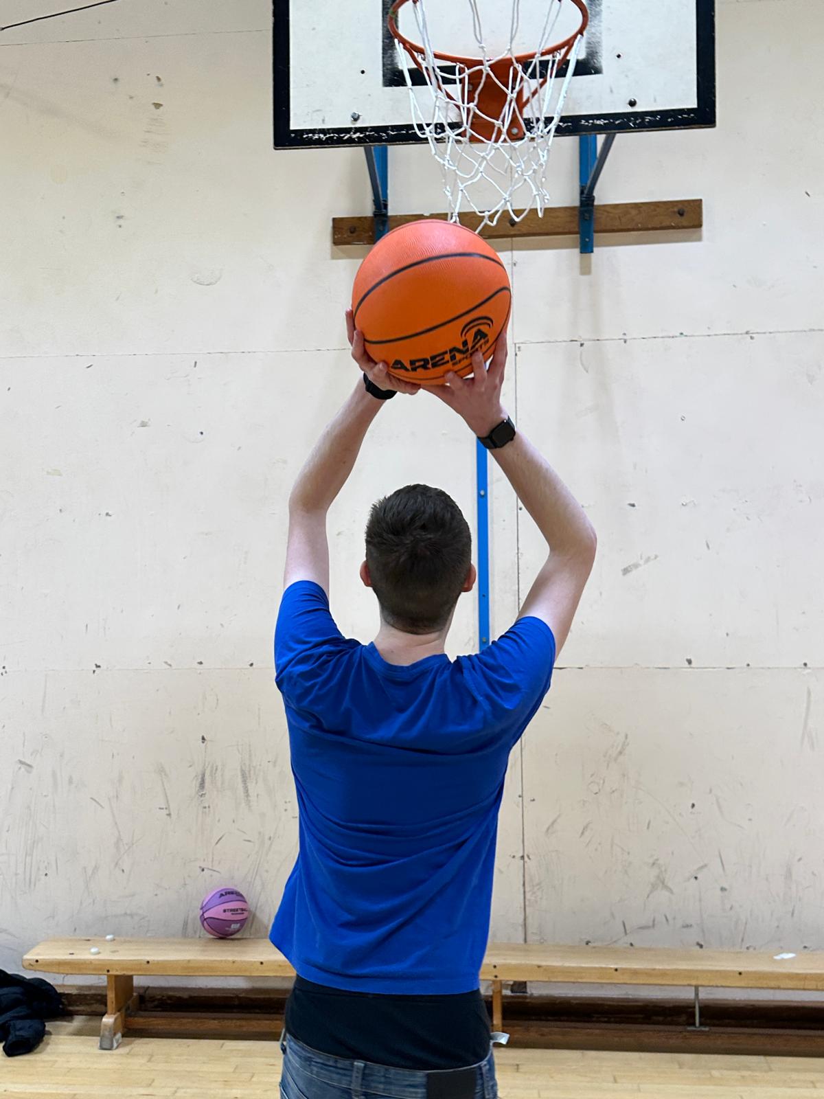 Penicuik Members playing Basketball